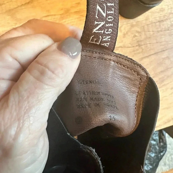 SUPER NICE! Enzo Angiolini‎ Black Pull On Boots Size 8 - Picture 6 of 9